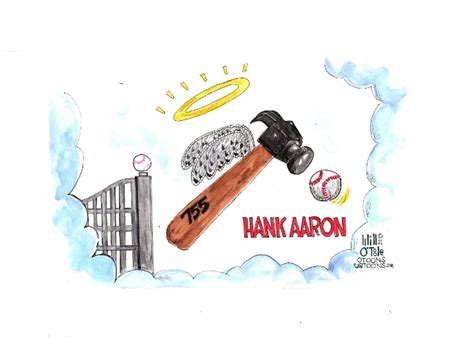 Your Daily Cartoon Paying Tribute To Hank Aaron The Sports Daily