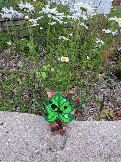 Yahaha I Made A Korok Out Of Perler Beads Rzelda