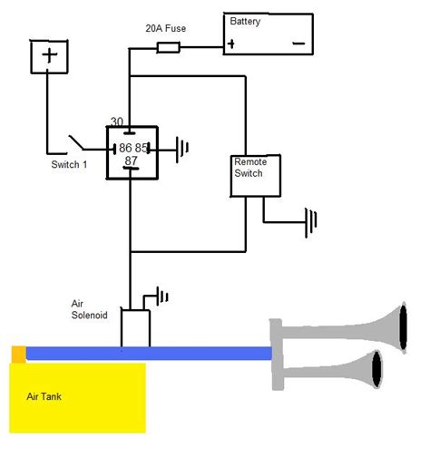 Air Horn Relay Wiring Diagram Alternator