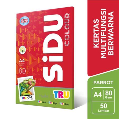 Jual Sidu Kertas Fotocopy Berwarna Parrot 80 Gsm A4 Di Seller Sidu