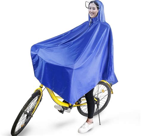 Boonor Cycling Bicycle Poncho Rain Jackets Waterproof Hooded Cape