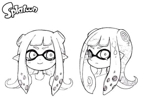 Coloriage Splatoon La Fille Sournoise Dessin Gratuit Imprimer