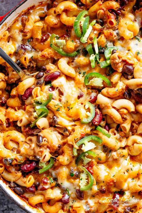 Chili Mac Ground Beef Recipe Cafe Delites