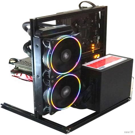 Water Cooling Aluminum Test Bench For Itx Matx Atx Computer Open Frame Air Case Htpc Pc Games