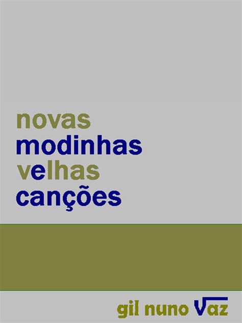 Novas Modinhas Velhas Canções