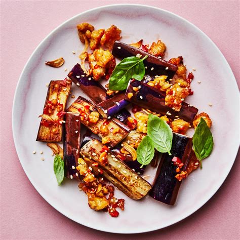 Stir Fried Eggplant With Basil And Chiles Recipe Summer Vegetarian Recipes Eggplant Recipes