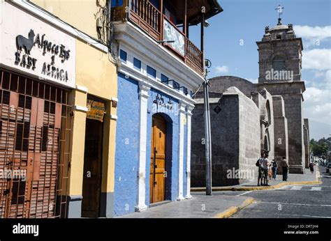 Traditional architecture in Arequipa city. Arequipa. Peru. UNESCO World ...