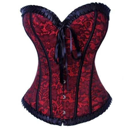 Red And Black Corset Red And Black Corset Black Corset Corsets And Bustiers