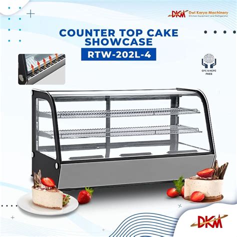 Jual GEA RTW 202L 4 Counter Top Cake Showcase Cake Display Shopee