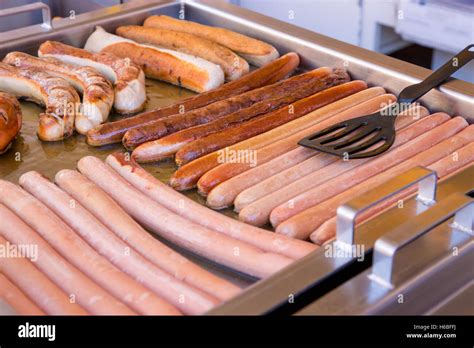 German Wurst Sausages For Sale On A Market Stall Freiburg Im Breisgau