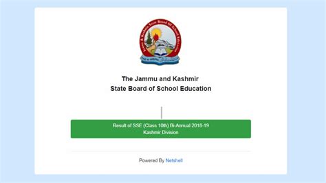 JKBOSE 10th Result 2019 Class 10th Bi Annual Result For Kashmir