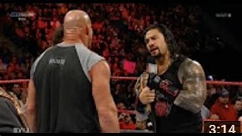 Goldberg Vs Roman Reigns Face To Face Full Hd What Do You Thing For