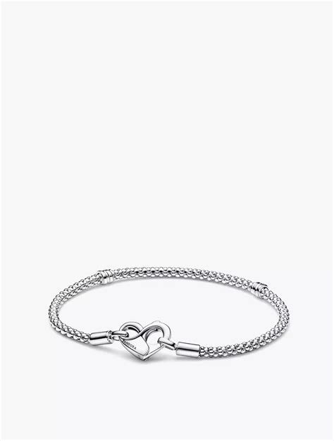 Jual Pandora Pandora Moments Studded Chain Bracelet Silver