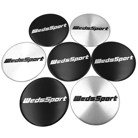 Cardiy Pcs Mm Wedssport Car Sport Rim Wheel Center Cap Sticker