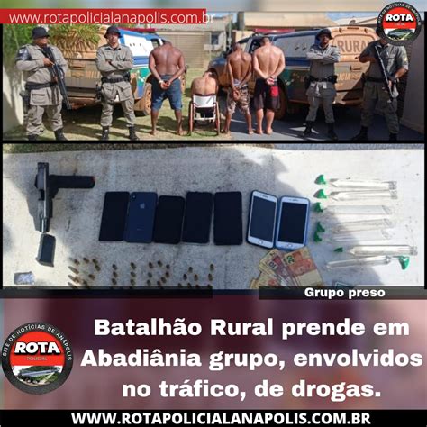 Batalhão Rural prende em Abadiânia grupo envolvidos no tráfico de