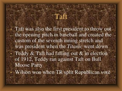 The Progressive Era under Taft William Howard Taft, Chief Justice ...