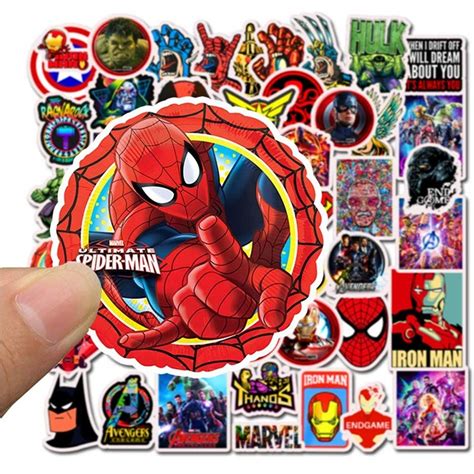 Paper Stickers Custom Waterproof Decals Avengers Super Hero Stickers