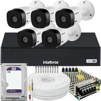 Kit Intelbras Cftv 5 Câmeras VHL HD 1TB KaBuM