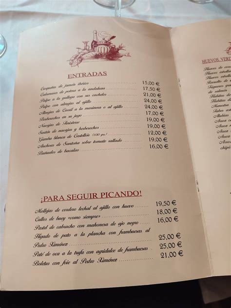 Carta Del Restaurante El Fig N Galapagar