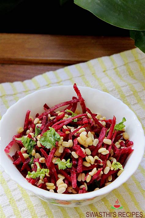 Beetroot salad recipe (vegan & gluten-free) - Swasthi's Recipes