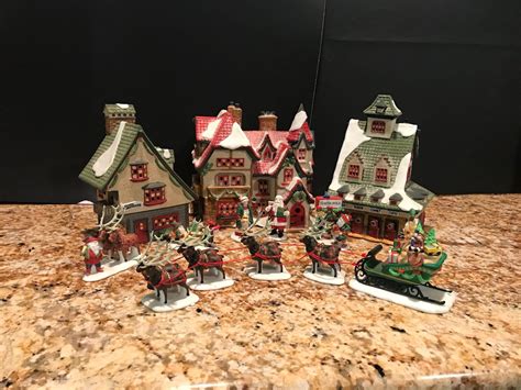 Dept 56 North Pole Series Complete 1990 Set Heritage Etsy Santas