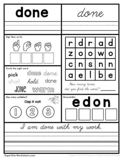 Third Grade Sight Word Worksheets Superstar Worksheets Hot Sex Picture