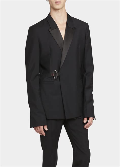 Givenchy Mens U Lock Wool Sport Coat Bergdorf Goodman