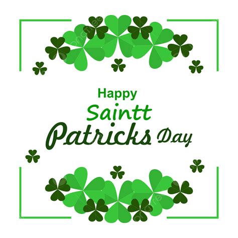 St Patricks Day Vector Design Images Green Realistic Lettering Happy