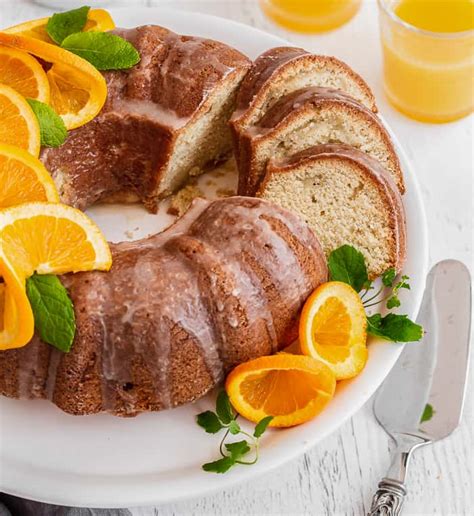 Orange Pound Cake With Orange Juice Glaze A Classic Twist