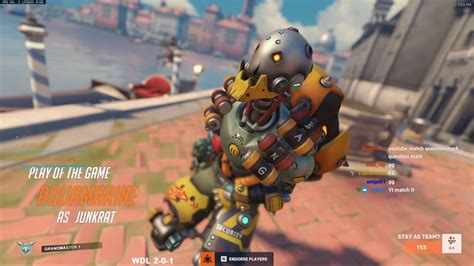 Junkbot Skin Potg Aquamarine Junkrat God Gameplay Overwatch 2 Season