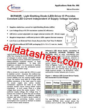 BCR402R Datasheet PDF Infineon Technologies AG