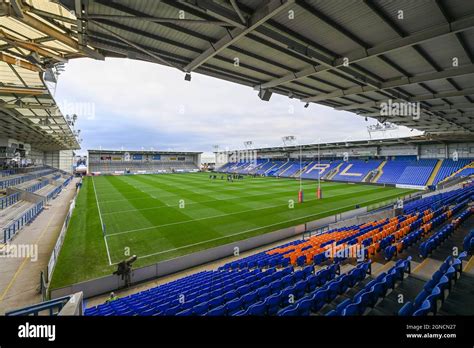 General view of The Halliwell Jones Stadium, Home of Warrington Wolves Stock Photo - Alamy