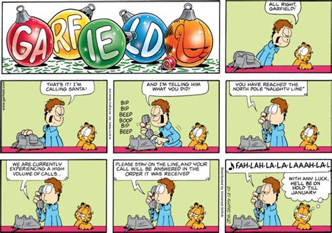 World of Cartoons and Comics: Garfield on the Christmas spirit