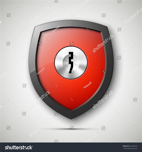 Design Shield Keyhole Security Vector Sign Stock Vector Royalty Free