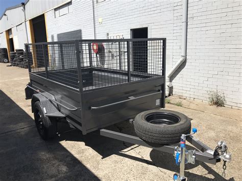 8×5 Ft Box Trailer With Cage Quality Trailer Hire