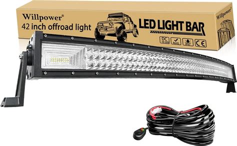 Amazon Willpower Curved LED Light Bar 42 Inch 540W Spot Flood