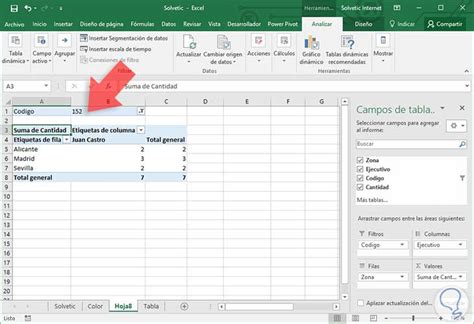 Qué Es Y Cómo Crear Tabla Dinámica Excel 2016 Solvetic