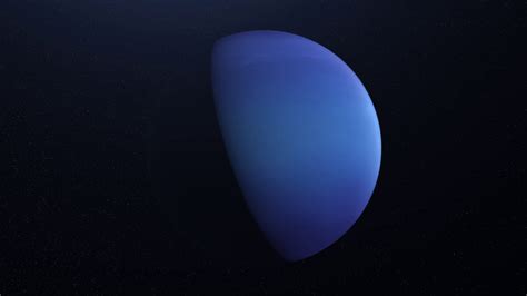 Abstract Animation Of Planet Neptune Stock Motion Graphics SBV