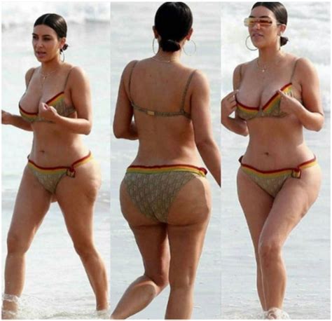 These Unedited Bikini Photos Of Kim Kardashian Got People Talking OGA