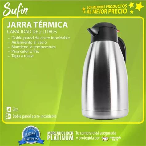 Jarra T Rmica Acero Inoxidable Lts Hotel Termo Metal En