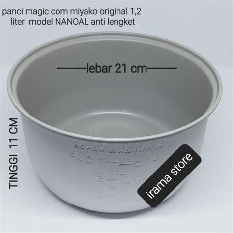 Jual Panci Teflon Magic Miyako Nanoal 1 2 Liter Panci Rice Cooker