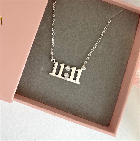 1111 Sterling Silver Angel Number Numerology Pendant Etsy