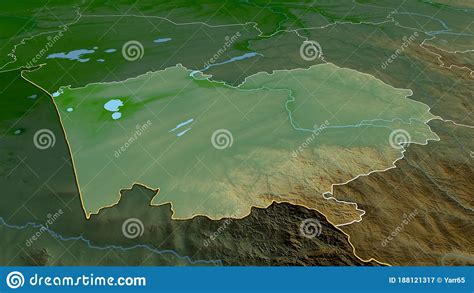 Altay Russia Highlighted Physical Stock Illustration Illustration