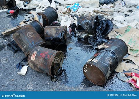 Illegal Dumping Of Hazardous Waste Stock Image Image Of Knowledge