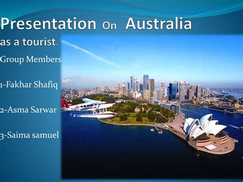 Presentation On Australia As A Tourist Ppt