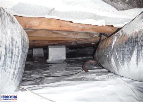 Crawl Space Repair Installing A Cleanspace Encapsulation System In Erwin Nc Custom Fit Liner