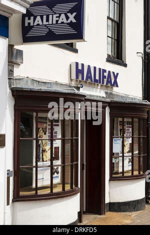 Halifax Building Society Logo And Signage Part Of The HBOS Group Stock