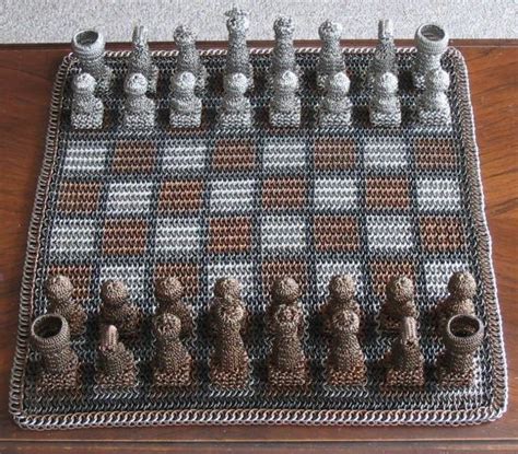 Chainmail Chess Set Looks Cool In Its Avatar Designbuzz Chess Set