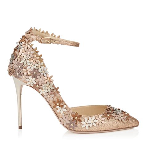 Decollete Jimmy Choo Con Applicazioni Floreali Scarpe Da Sposa