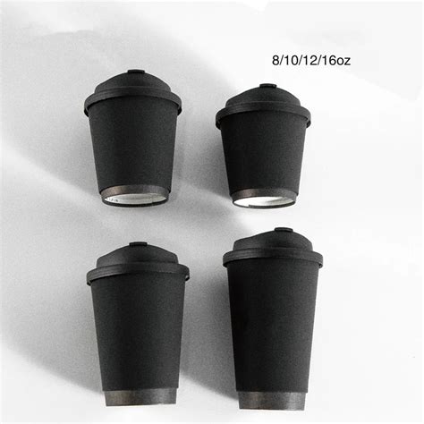 Custom Printed Logo Disposable 8oz 10oz Double Wall Hot Stamping Coffee